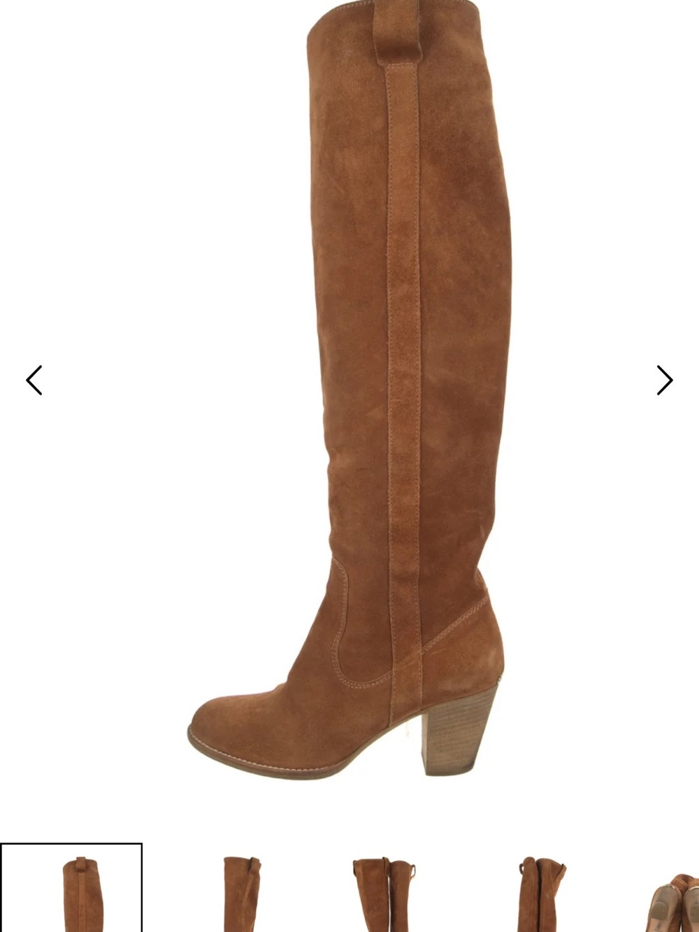 Dior Tall Suede Over-the-Knee Boots in Chestnut Brown